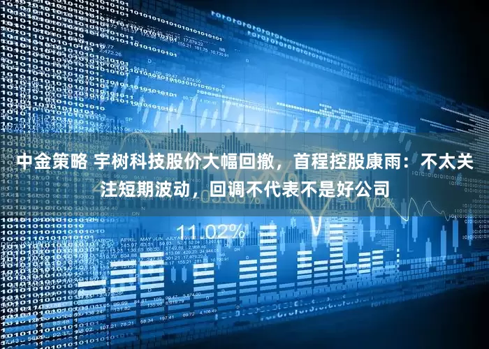 中金策略 宇树科技股价大幅回撤，首程控股康雨：不太关注短期波动，回调不代表不是好公司